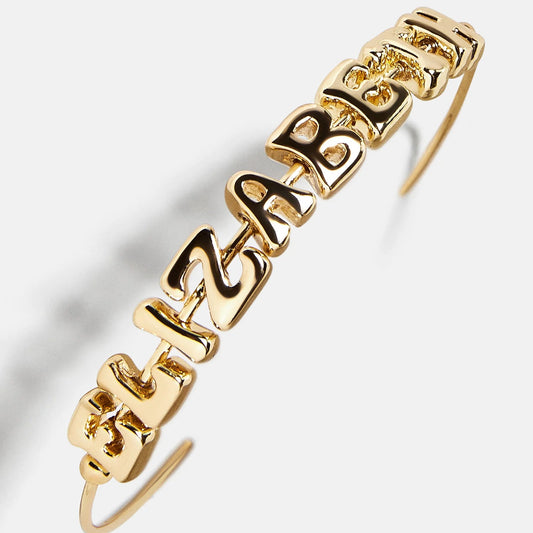 Bubble Letter Cuff