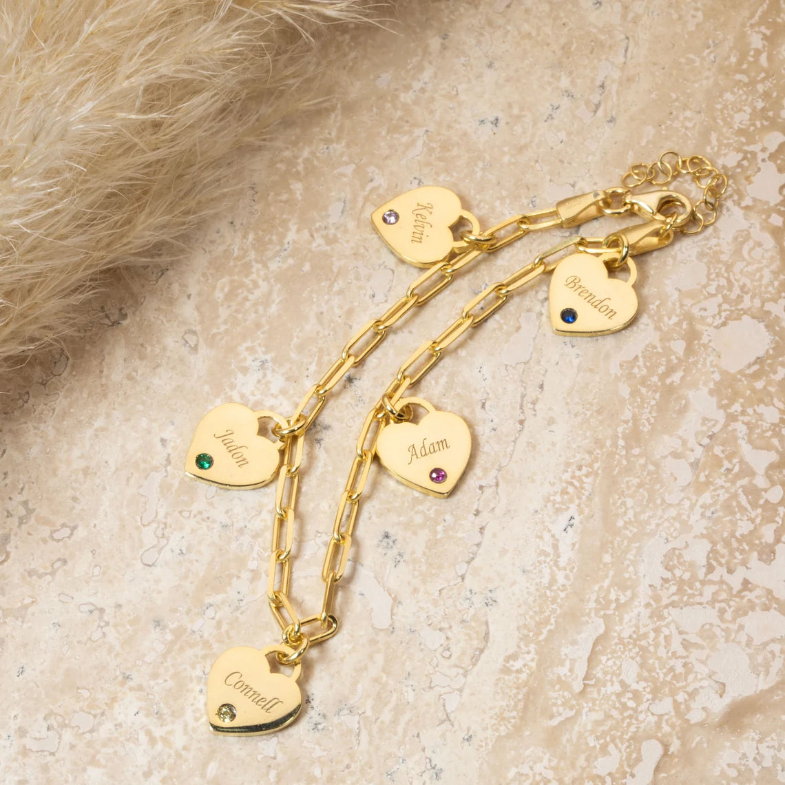 Birthstone Name Bracelet