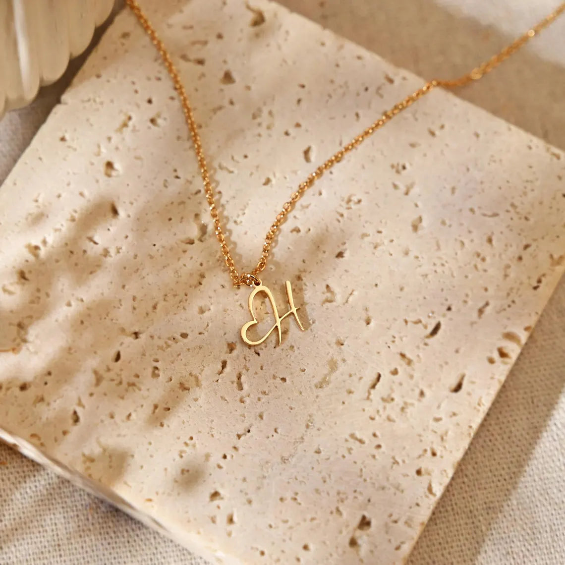 Initial Heart Necklace