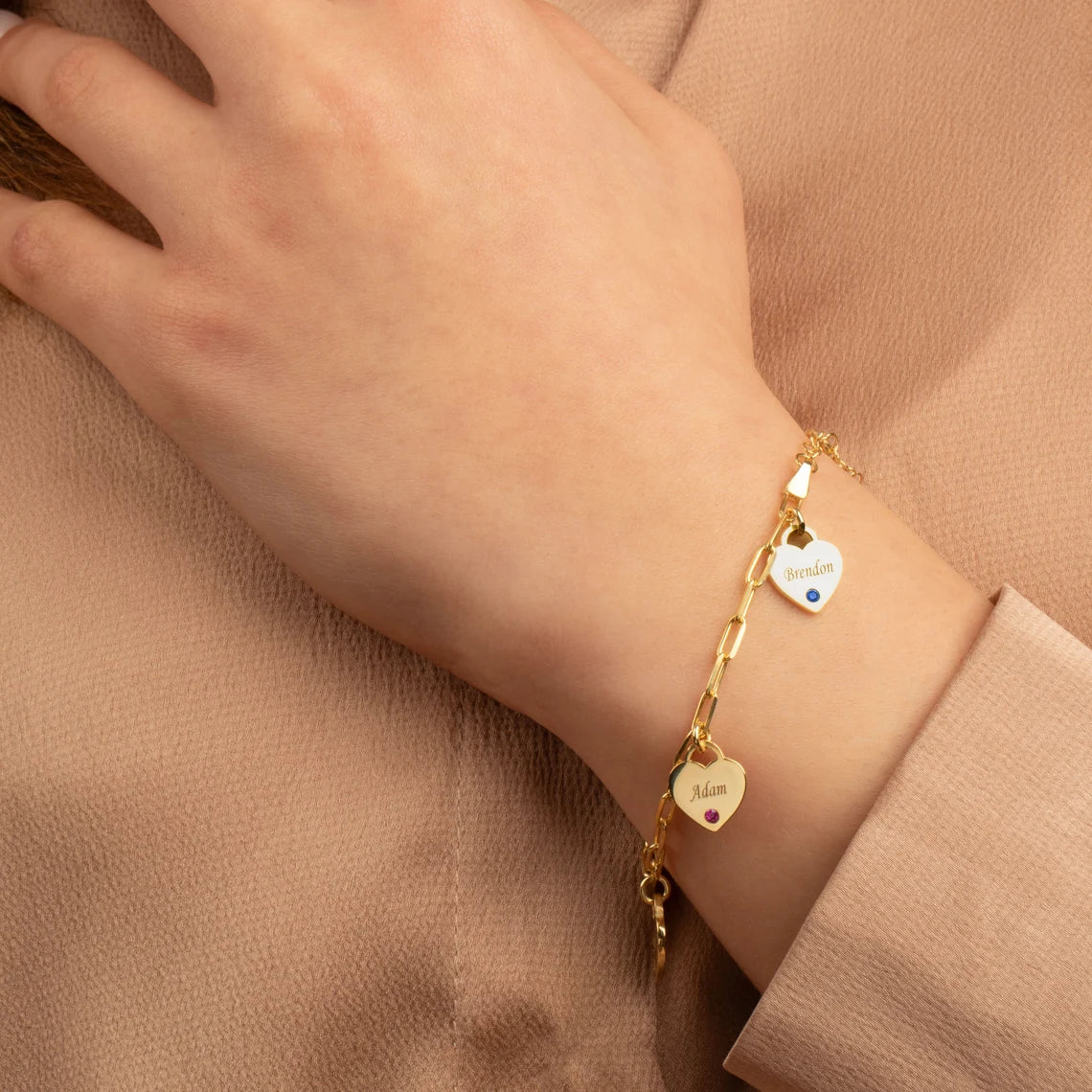 Birthstone Name Bracelet
