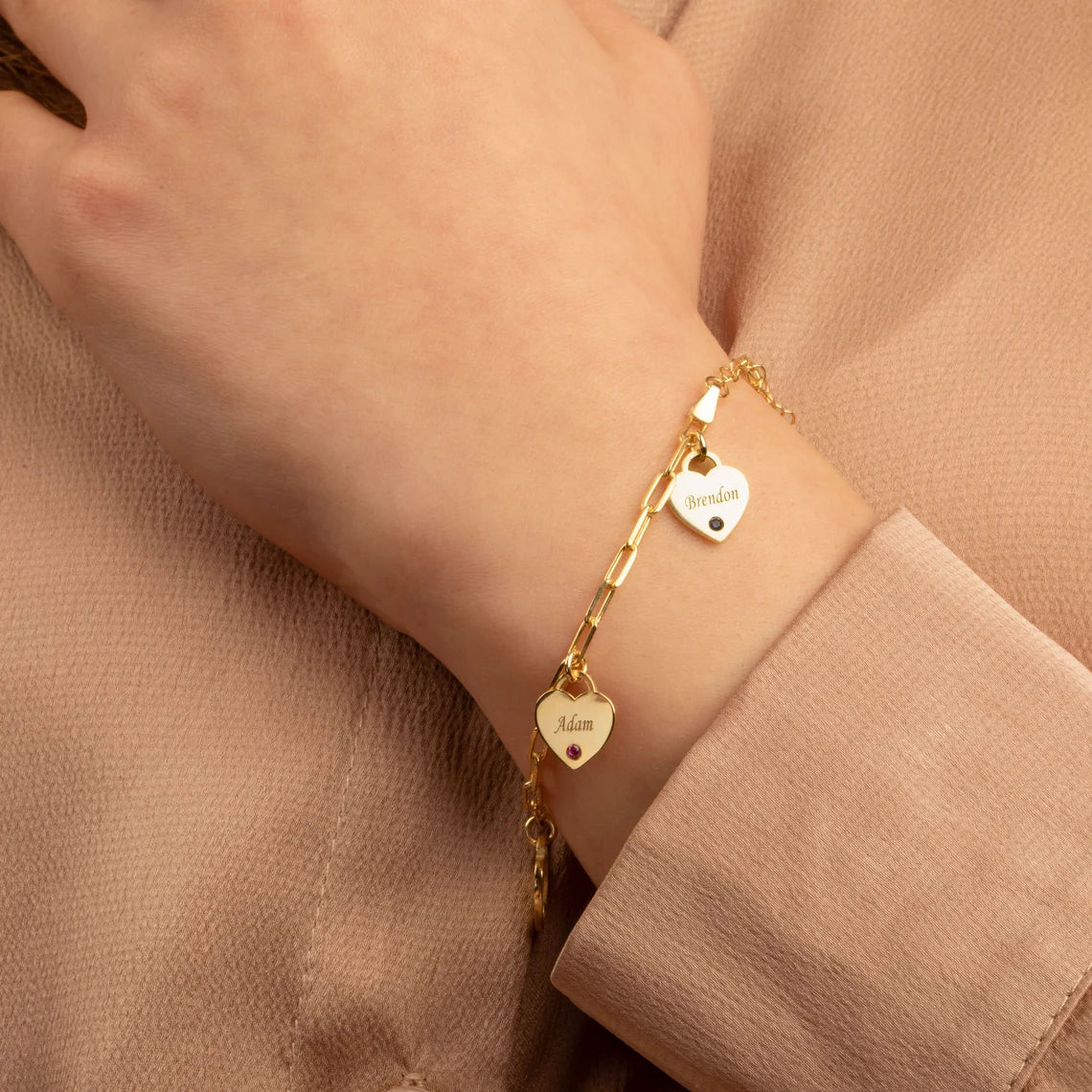 Birthstone Name Bracelet
