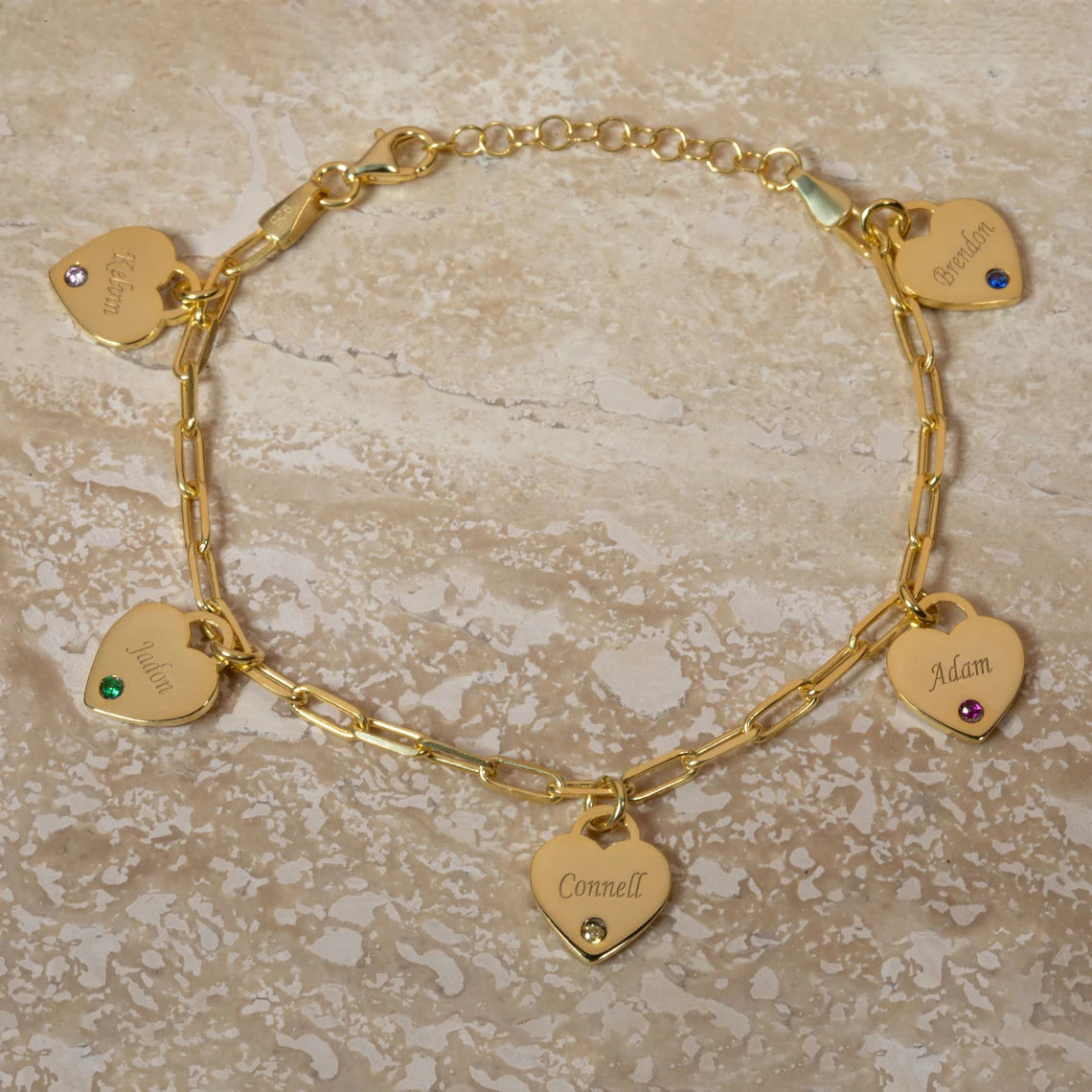 Birthstone Name Bracelet