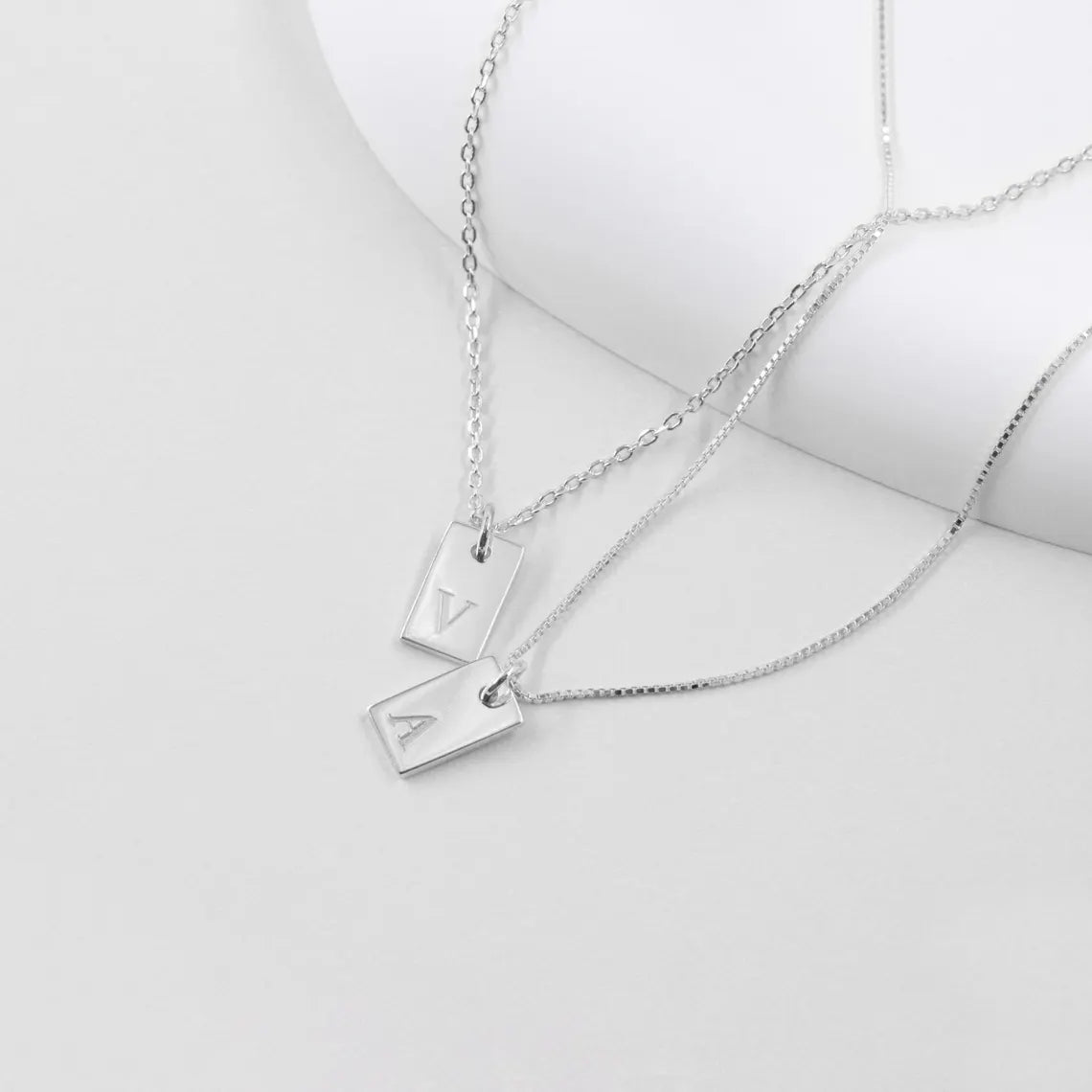 Engraved Initial Necklace