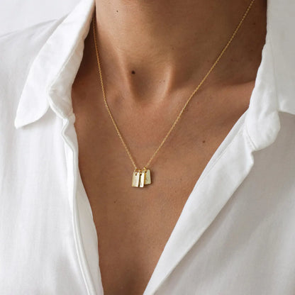 Engraved Initial Necklace