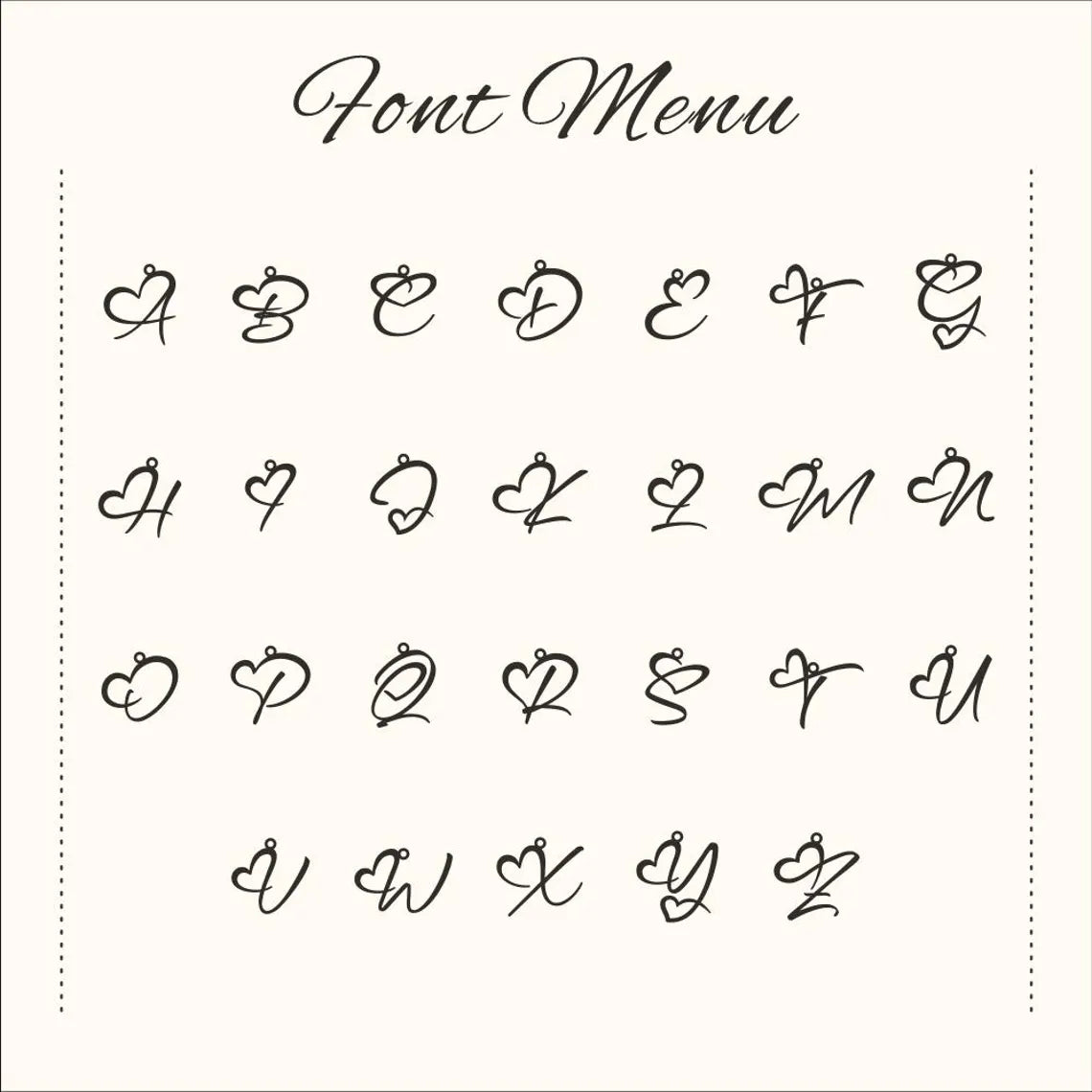 Initial Heart Necklace