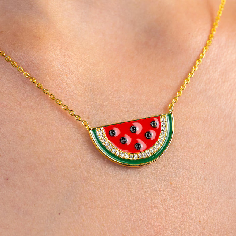 Palestine Watermelon Necklace